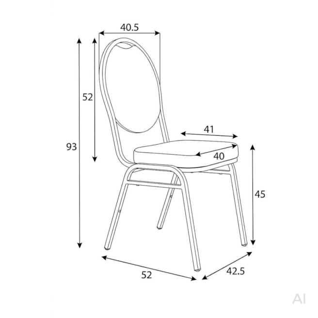 Banquet chair dimensions