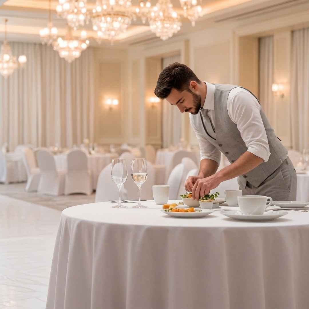 obrusy gastronomiczne do restauracji, sali weselnej